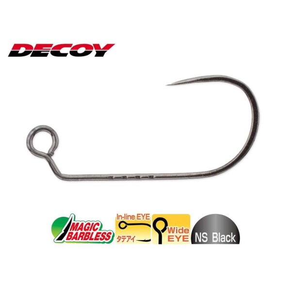 DECOY Area Hook TYPE XII AH12 JIGGY BARBLESS Gr.4 AngelnForellen.de
