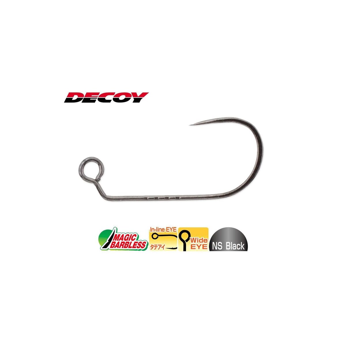 DECOY Area Hook TYPE XII AH12 JIGGY BARBLESS Gr.6 AngelnForellen.de