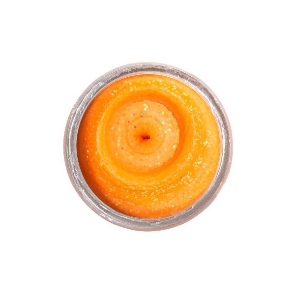 Berkley PowerBait Flouro  Orange Garlic Glitter 50g