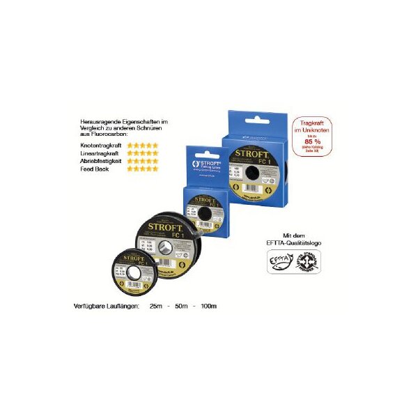 STROFT FC1 Fluorocarbon 25m 0,18mm