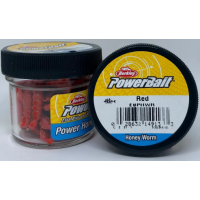 Berkley Power Honey Worms Garlic Red Inhalt:55 St&uuml;ck...