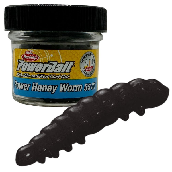 Berkley Power Honey Worms Garlic Black Inhalt:55 Stück Knoblauch