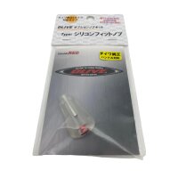 DLIVE Silicon Fit Handle Knob clear / red  for Daiwa
