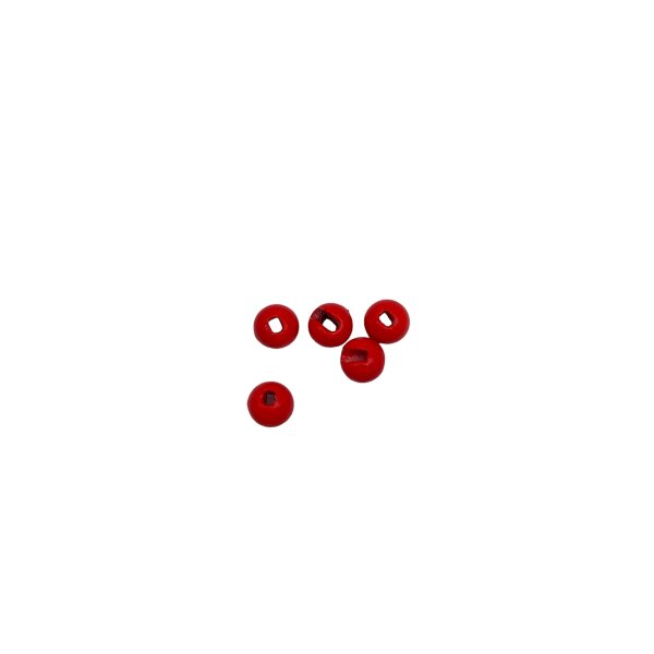 Tungsten Perlen geschlitzt 4,6mm fluo red
