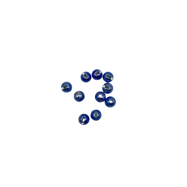 Tungsten Perlen geschlitzt 3,0mm blau