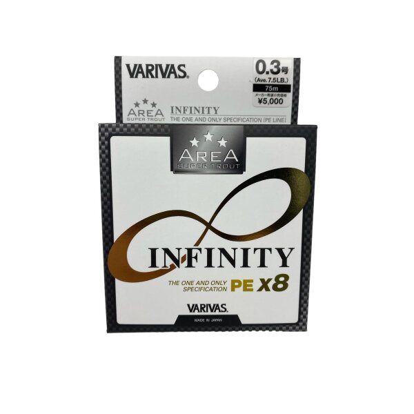 VARIVAS Super Trout Area INFINITY PE X8 7.5 lb PE0.3