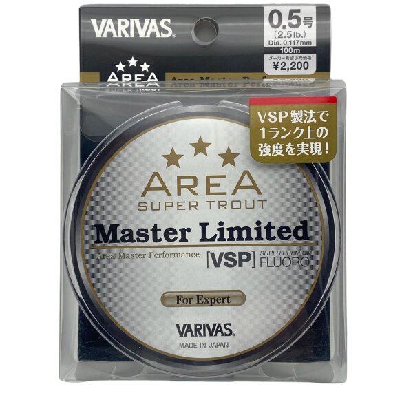 VARIVAS  Super Trout Area Master Limited VSP Fluoro 2,5lb 100m