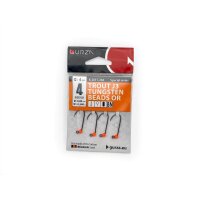 Gurza Tungsten Jighaken J3 #4 (orange) 0,8 / 0,34g