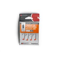 Gurza Tungsten Jighaken J3 #6 (orange) 0,75 / 0,29g
