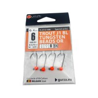Gurza Tungsten Jighaken J3 #6 (orange) 0,75 / 0,55g