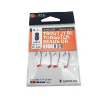 Gurza Tungsten Jighaken J1 BL #8 (orange) 0,70 / 0,19g