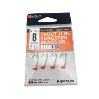 Gurza Tungsten Jighaken J1 BL #8 (orange) 0,70 / 0,26g