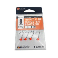 Gurza Tungsten Jighaken J3 #8 (orange) 0,70 / 0,39g
