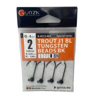 Gurza Tungsten Jighaken J3 #2 black) 0,85 / 0,89g