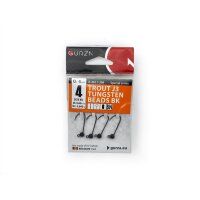 Gurza Tungsten Jighaken J3 #4 (black) 0,8 / 0,6g