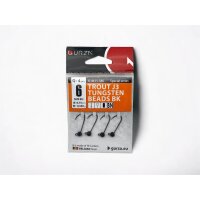 Gurza Tungsten Jighaken J3 #6 (black) 0,75 / 0,55g