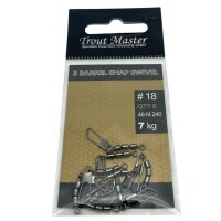 Trout Master 3 BARREL SNAP SWIVEL #18