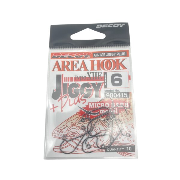 DECOY Area Hook TYPE XII AH-12E JIGGY Plus Micro Barb Gr.6