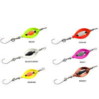 TROUT MASTER INCY DOUBLE SPIN SPOON BLACK WHITE 3,3G