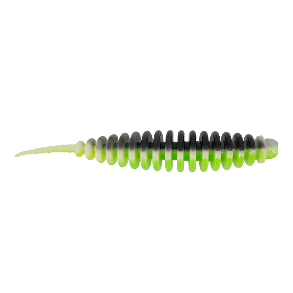 Trout Master Master Worm 65 #Black Chatreuse