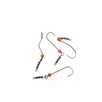 Rotations Haken gebogen Gr.2 #fluo orange