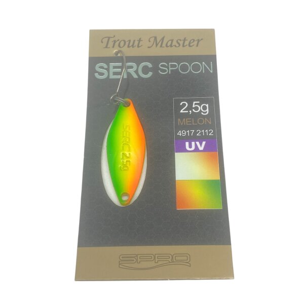 Trout Master SERC Spoon 2,5g #Melon UV