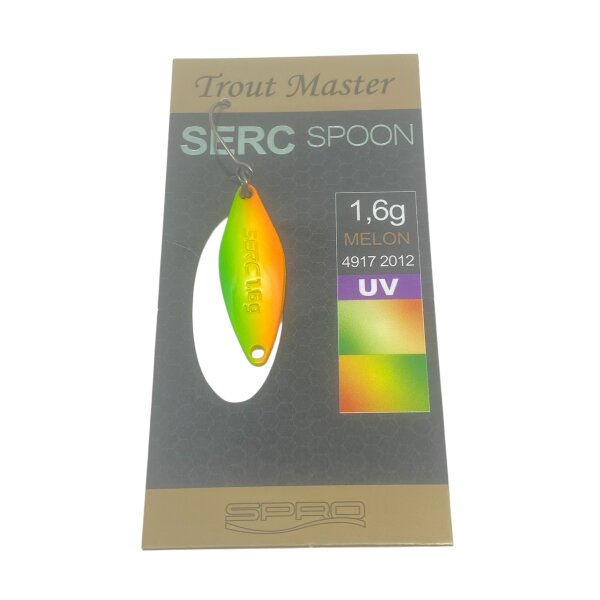 Trout Master SERC Spoon 1,6g #Melon UV