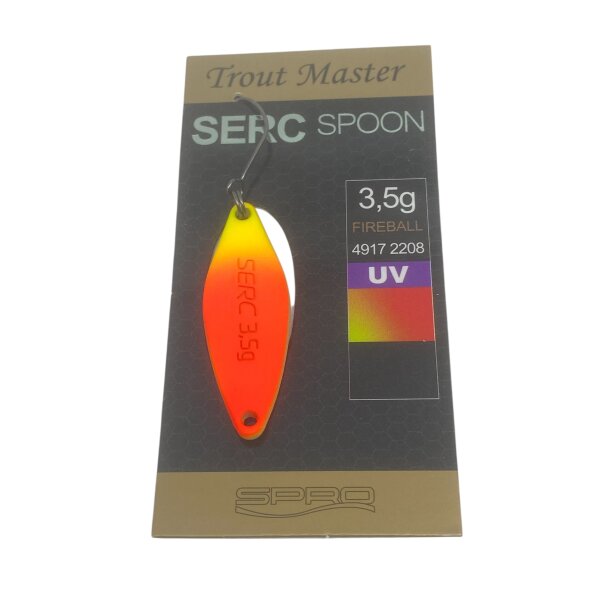 Trout Master SERC Spoon 3,5g #Fireball UV
