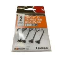 Gurza Tungsten Jighaken J3 #2 black) 0,85 / 0,64g